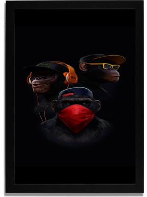 Yapay Zeka Görselli Mdf Plastik Çerçeveli Dekoratif Tablo