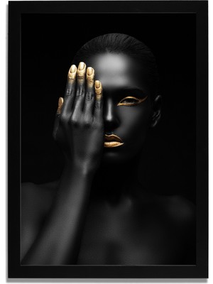 Yapay Zeka Görselli Mdf Plastik Çerçeveli Dekoratif Tablo