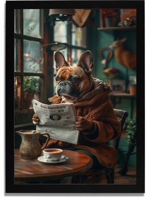 Yapay Zeka Görselli Mdf Plastik Çerçeveli Dekoratif Tablo