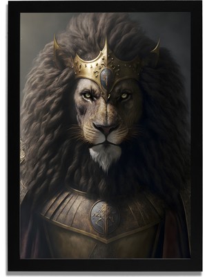 Yapay Zeka Görselli Mdf Plastik Çerçeveli Dekoratif Tablo