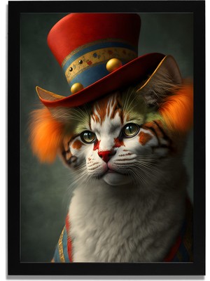 Yapay Zeka Görselli Mdf Plastik Çerçeveli Dekoratif Tablo