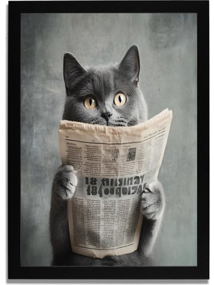 Yapay Zeka Görselli Mdf Plastik Çerçeveli Dekoratif Tablo