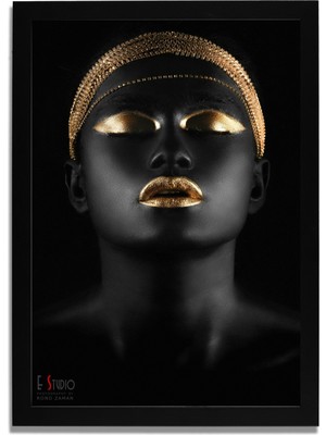 Yapay Zeka Görselli Mdf Plastik Çerçeveli Dekoratif Tablo