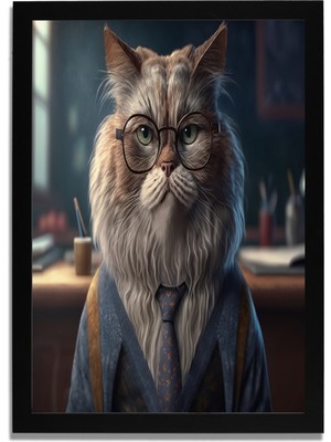 Yapay Zeka Görselli Mdf Plastik Çerçeveli Dekoratif Tablo