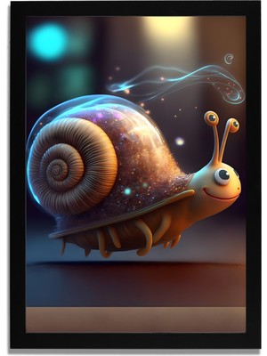 Yapay Zeka Görselli Mdf Plastik Çerçeveli Dekoratif Tablo