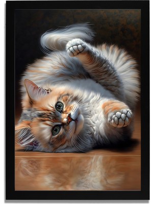 Yapay Zeka Görselli Mdf Plastik Çerçeveli Dekoratif Tablo