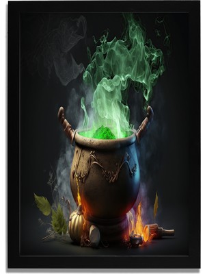 Yapay Zeka Görselli Mdf Plastik Çerçeveli Dekoratif Tablo