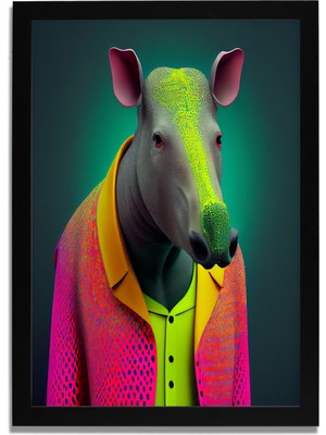 Yapay Zeka Görselli Mdf Plastik Çerçeveli Dekoratif Tablo