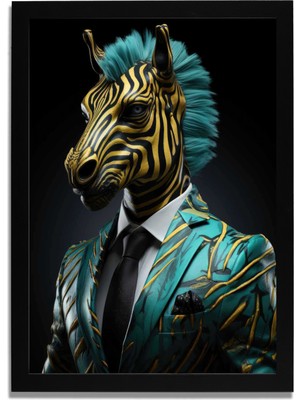 Yapay Zeka Görselli Mdf Plastik Çerçeveli Dekoratif Tablo