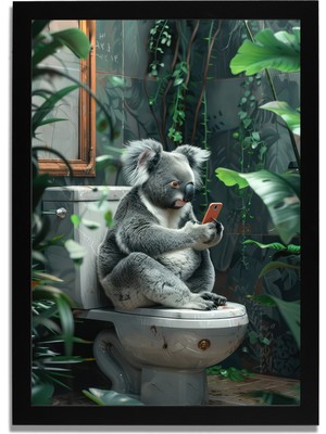 Yapay Zeka Görselli Mdf Plastik Çerçeveli Dekoratif Tablo