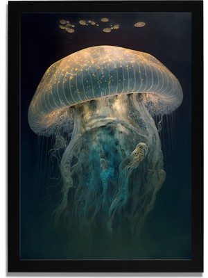 Yapay Zeka Görselli Mdf Plastik Çerçeveli Dekoratif Tablo