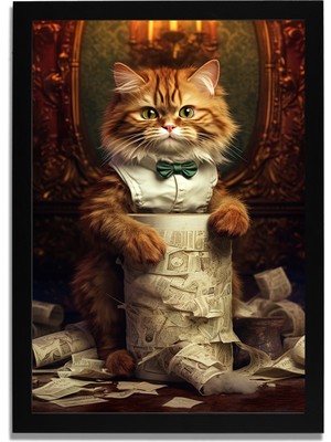 Yapay Zeka Görselli Mdf Plastik Çerçeveli Dekoratif Tablo