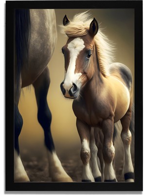 Yapay Zeka Görselli Mdf Plastik Çerçeveli Dekoratif Tablo