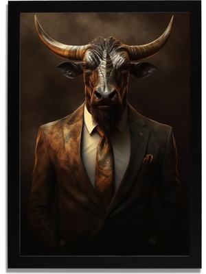 Yapay Zeka Görselli Mdf Plastik Çerçeveli Dekoratif Tablo