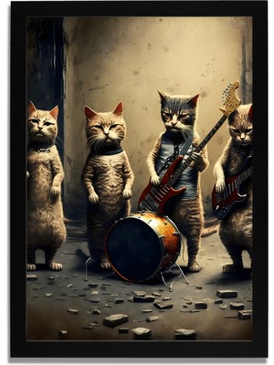 Yapay Zeka Görselli Mdf Plastik Çerçeveli Dekoratif Tablo