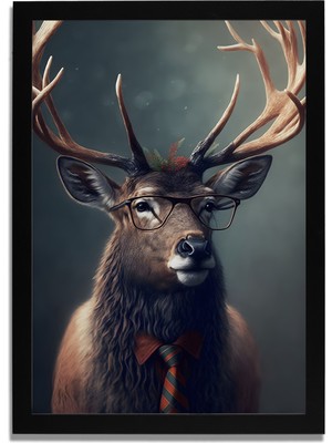 Yapay Zeka Görselli Mdf Plastik Çerçeveli Dekoratif Tablo