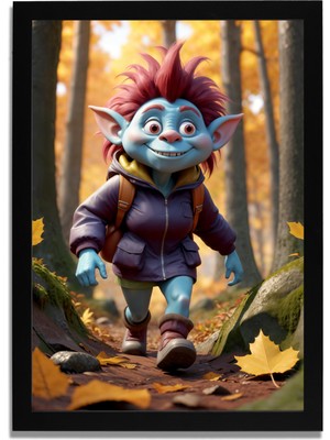 Yapay Zeka Görselli Mdf Plastik Çerçeveli Dekoratif Tablo