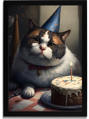 Yapay Zeka Görselli Mdf Plastik Çerçeveli Dekoratif Tablo