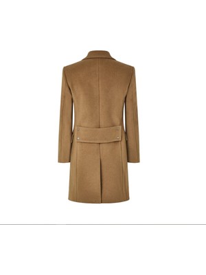 Off-White Wool Snap Coat