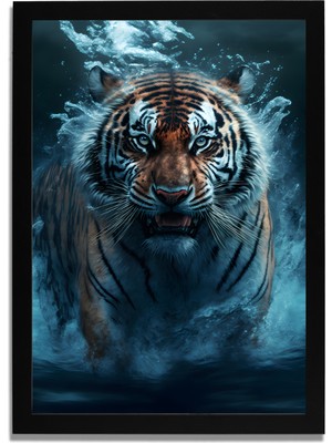 Yapay Zeka Görselli Mdf Plastik Çerçeveli Dekoratif Tablo