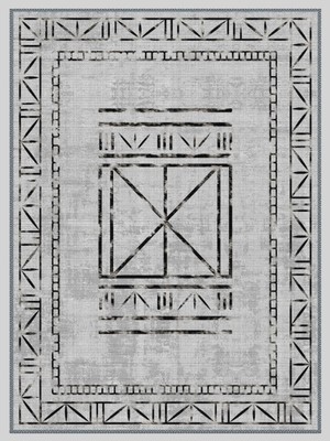 Vintage Desenli Halı, Pamuk Dokuma Pamuklu Taban Dekoratif Halı Kilim 3