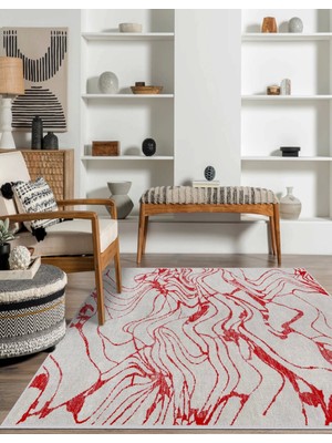 Vintage Desenli Halı, Pamuk Dokuma Pamuklu Taban Dekoratif Halı Kilim 69