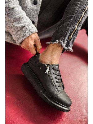 Sun&north Knack Yüksek Taban Günlük Ayakkabı 555 Siyah (Siyah Taban)