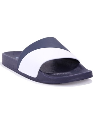 Fly Soft S263071 Lacivert Beyaz Günlük Ortopedik Erkek Spor Terlik