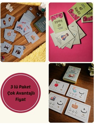Çocuklar Için Ramazan Eğitim ve Oyun Seti-3 Lü Paket