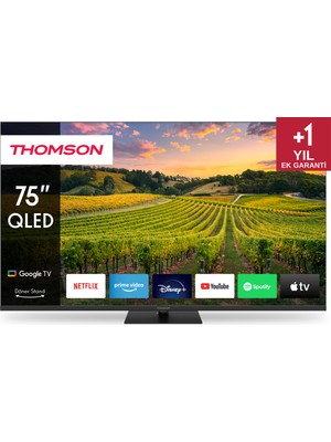THOMSON 75QG5C14 75" 190 Ekran Uydu Alıcılı 4K Ultra HD Google QLED TV