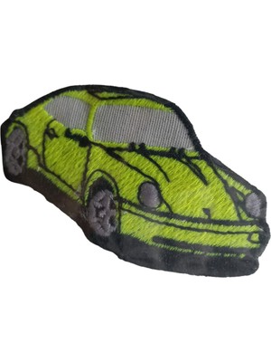 Aplike Ütü Ile Yapışan Araba Yeşil Arma 3x4 cm