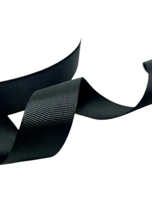 Grogren Kurdele 1 cm 10 Metre Siyah