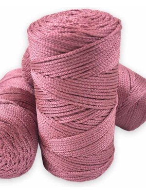 Dervis'İN Makrome İpi 3mm Polyester Gül Kurusu