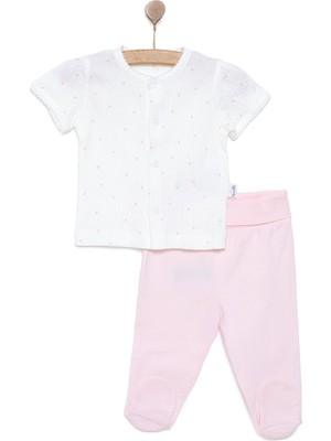 Bebetto Yenidoğan Mini Heart Kız Hırka-Patikli Alt Kız Bebek