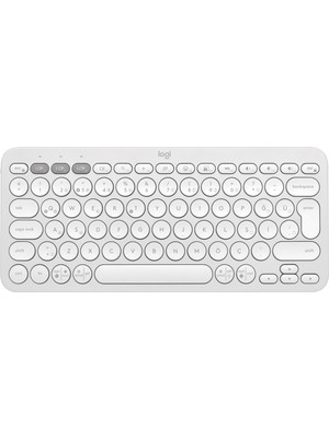 Logitech K380s Pebble Keys 2 Çoklu Cihaz Özellikli Bluetooth Türkçe Q Klavye - Beyaz