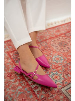 Scrup Fuşya Tokalı Kadın Babet