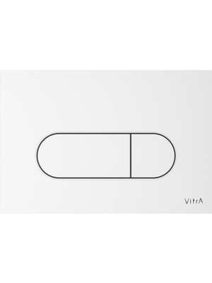 VitrA Root Round 740-2200 Kumanda Paneli, Parlak beyaz