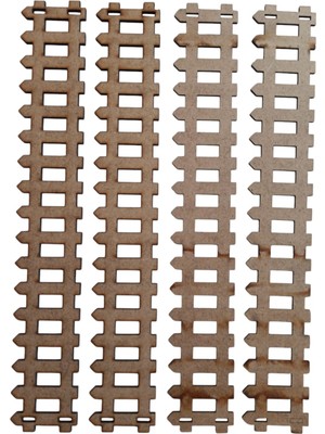 Hureggo Concept Ahşap Maket Çit & 30 cm x 5.5 cm