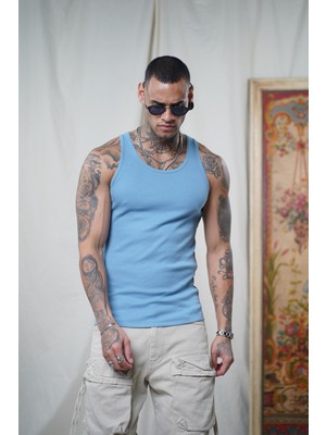 Slim Fit Kaşkorseli Esnek Düz  Erkek Sporcu Atlet