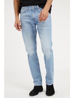 Erkek Angles Denim Pantolon - Mavi