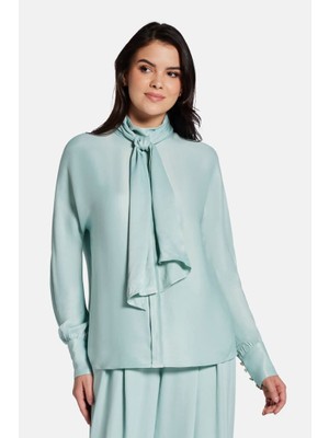 Kadın Claire Bluz - Su Yeşili