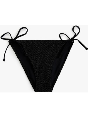 Koton Dokulu Yanları Bağlamalı Ipli Bikini Altı