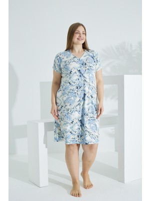 Etoile Bambu Büyük Beden Kadın Elbise Gecelik 72538