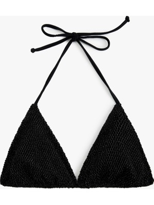 Koton Boyundan Bağlamalı Ipli Üçgen Bikini Üstü