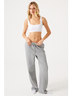 Jerf Aura Eşofman Altı Gri Melanj