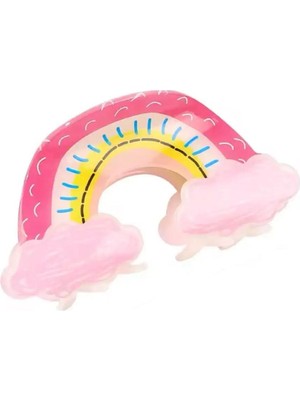 Gökkuşağı Sevimli Asetat Mandal Toka