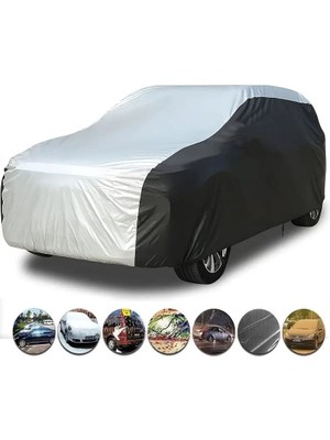 Gmc Hummer Ev 3x Suv 2024 Uyumlu Araba Brandası,oto Araba Örtüsü,çadır Gri-Siyah