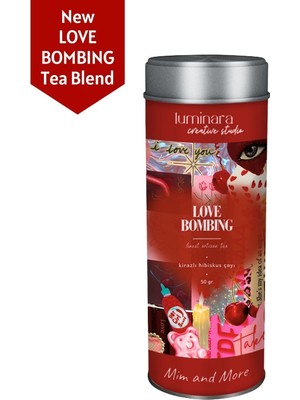 Luminara Studio x Love Bombing Tea - Kirazlı Hibiskus Çayı, 50 gr