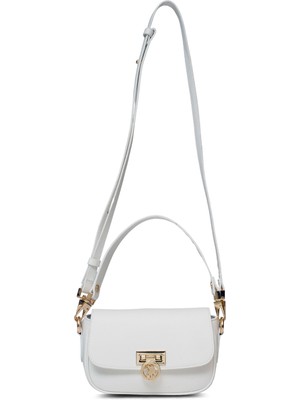 Beyaz U.s. Polo Assn. Kadın Postacı Çantası US25127