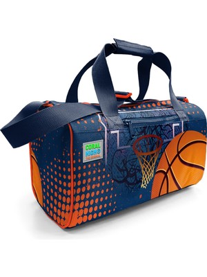 Coral High Turuncu Lacivert Basketbol Desenli Spor Çantası 27519